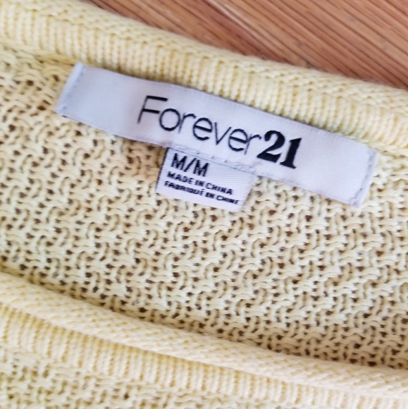 F21 Soft Yellow Sweater - Picture 2 of 2